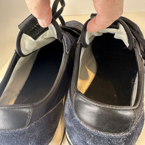 Prada 2EG276 Navy Suede Sneakers Men’s UK 11 / US 12 Pre-Owned No Insoles Italy